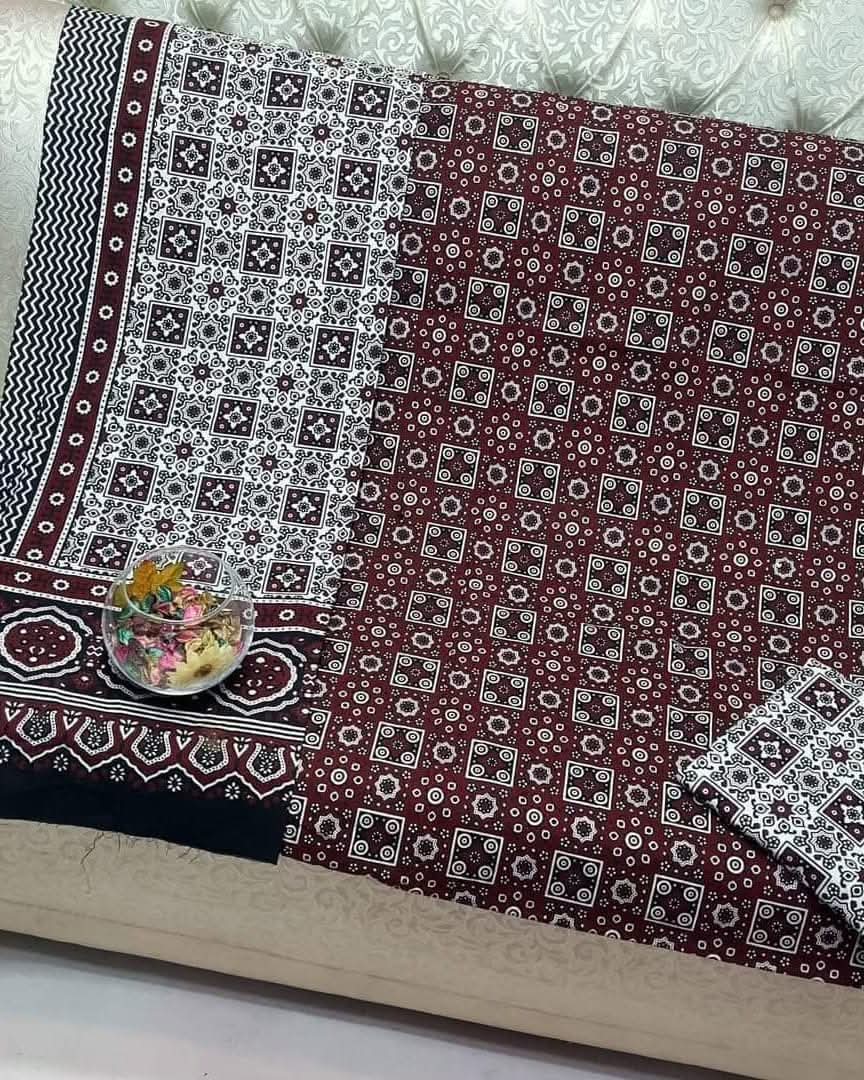 Ajrak cotton suits