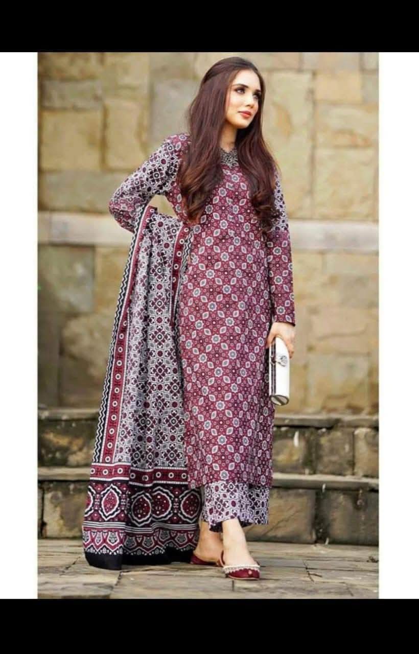 Ajrak cotton suits