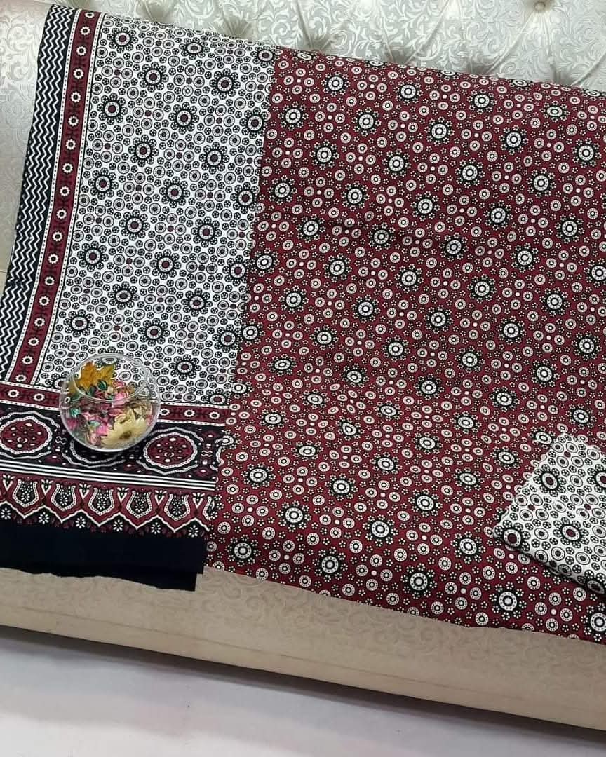 Ajrak cotton suits