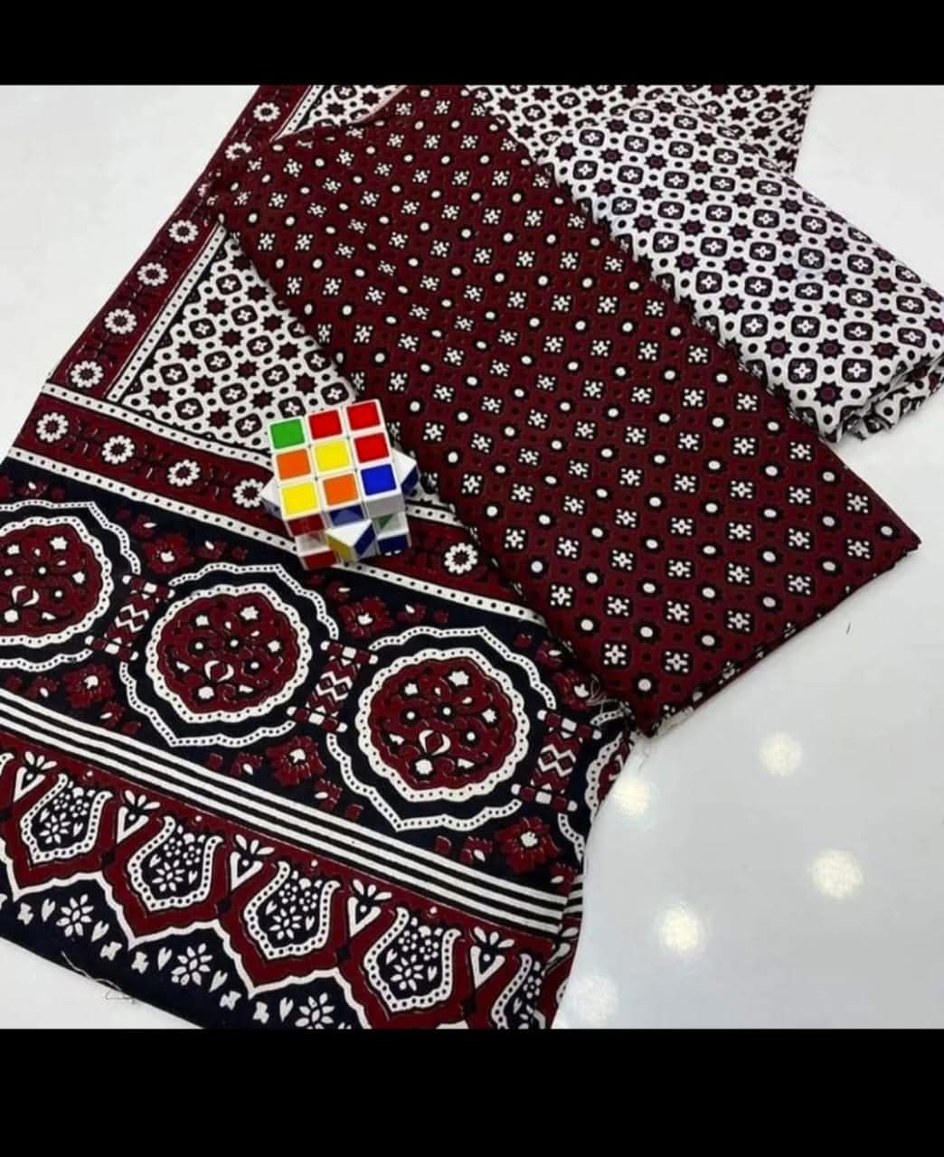 Ajrak cotton suits