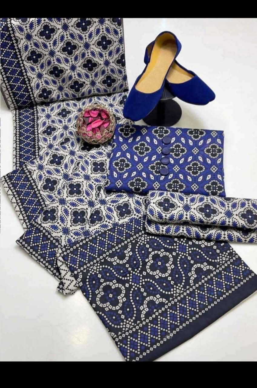 Ajrak cotton suits