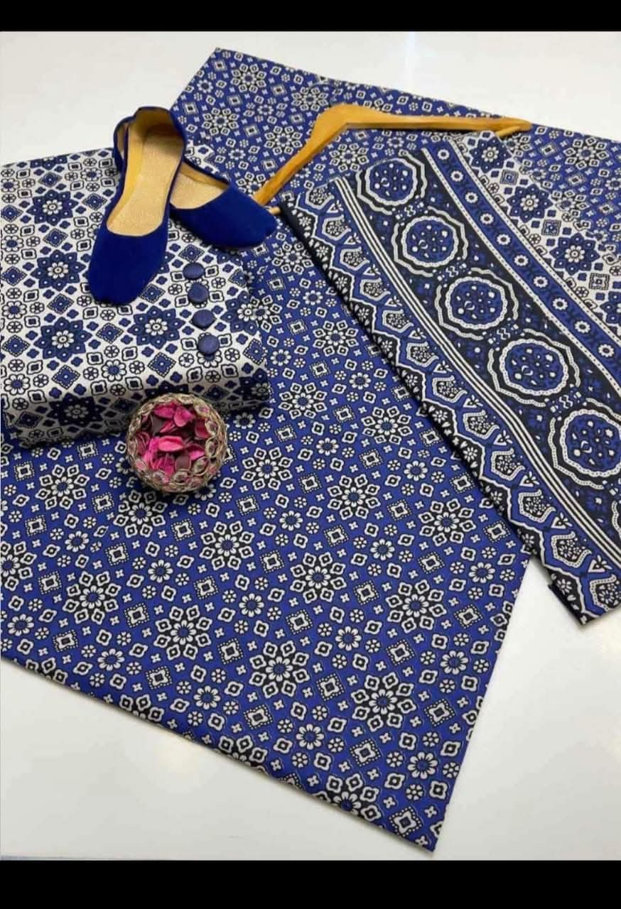 Ajrak cotton suits