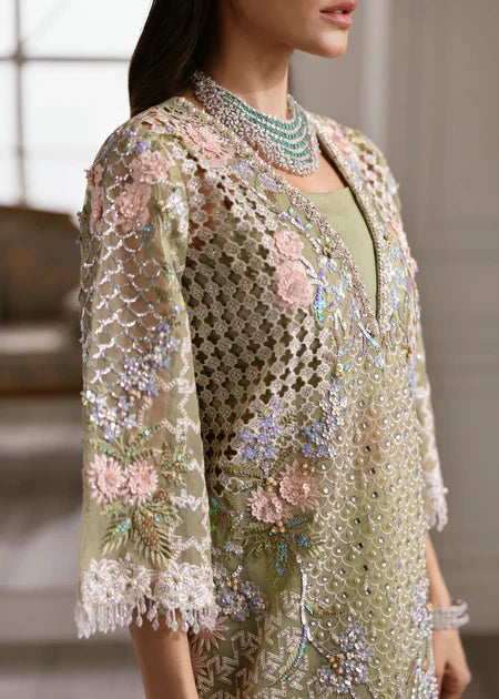 Pastel Embroidered Luxury Net Suit – 3PC Formal Wear