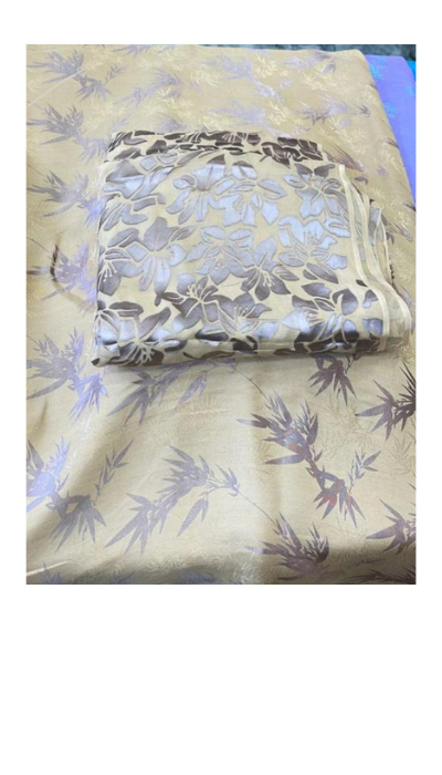 Pure Chanapati 2-Piece Suit – 2.5 Gaz Chanapati Shirt & 2.5 Gaz Broshia Dupatta (Dyeable)