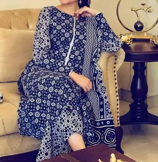 Ajrak cotton suits
