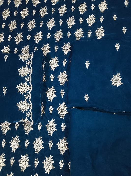 Royal Velvet 9000 – Heavy Embroidered Winter Collection (3 Piece Set)